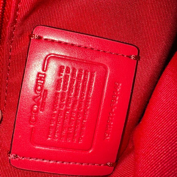Coach Patricia Saddle Bag Red F88145 - Picture 9 of 9